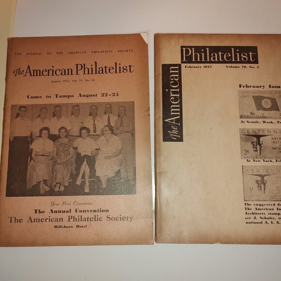 57' Two Books:The American Philatelist (Stamp Book) SC-AS IS(?Missing Pages??) - Picture 1 of 13